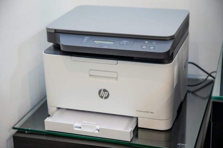 Office printer representing PDF page size and scaling troubleshooting