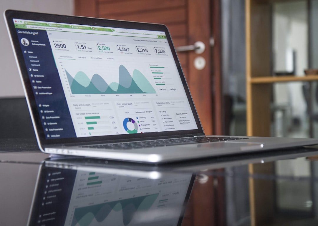 Laptop showing spreadsheet data for a PDF to Excel table conversion workflow