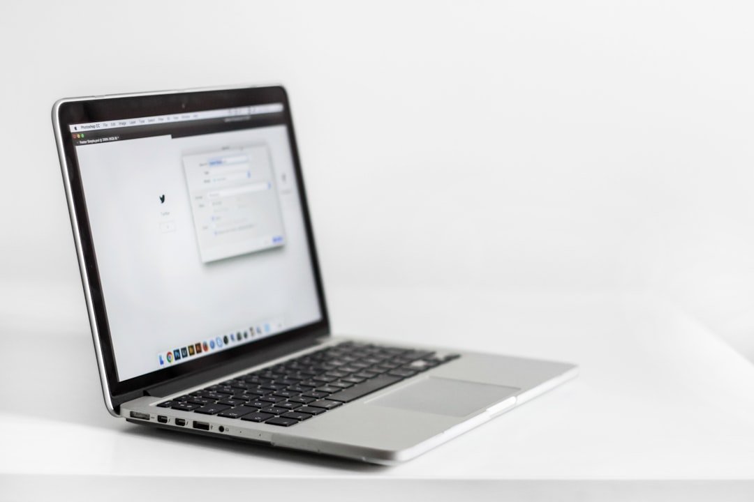 Scanned PDF document on a laptop before OCR text recognition